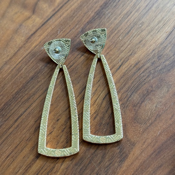 House of Harlow drop earrings gold - Picture 2 of 2